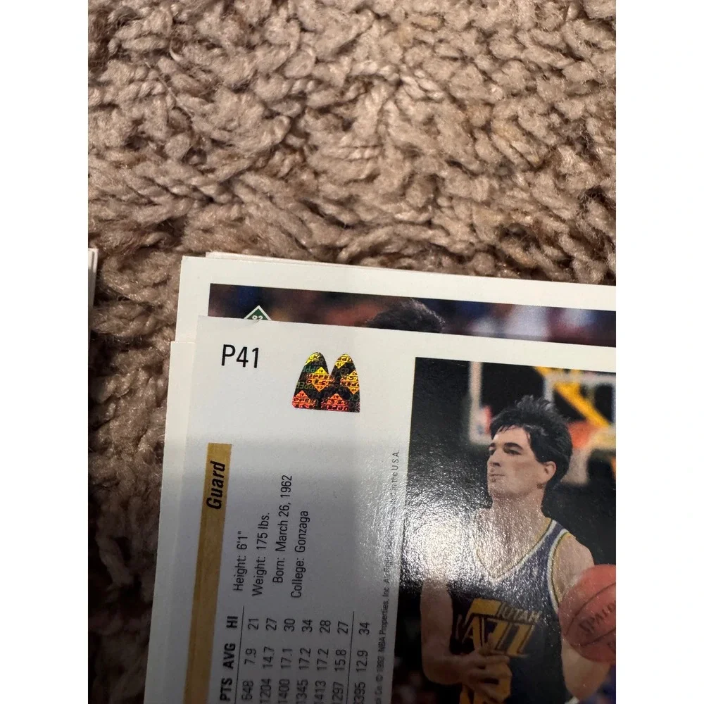 1992-93 Upper Deck Utah Jazz Card Lot – Karl Malone & John Stockton‎ – 26 Cards